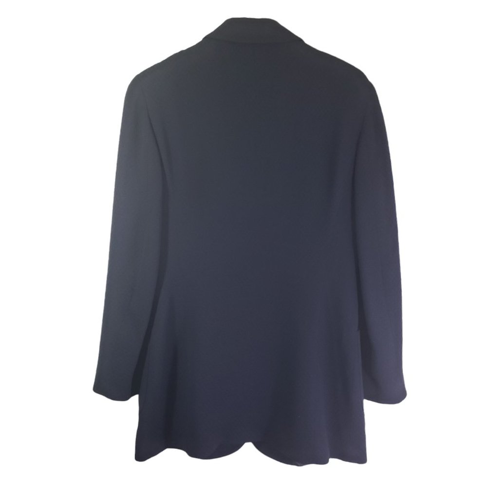 FENDI 365 Size 10 Navy Solid Button Front, Textured Jacket EUC - Picture 6 of 6